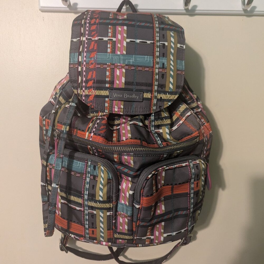 Vera Bradley NWOT Nylon Backpack - City Twill pattern?